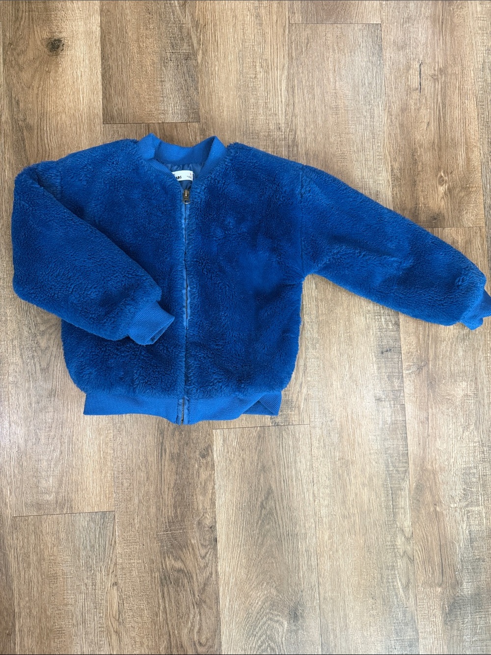 Epic Threads,Kids Blue Fuzzy Zip-Up Jacket
